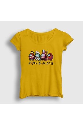 Sarı Friends Among Us Kadın Tişört 77470tt