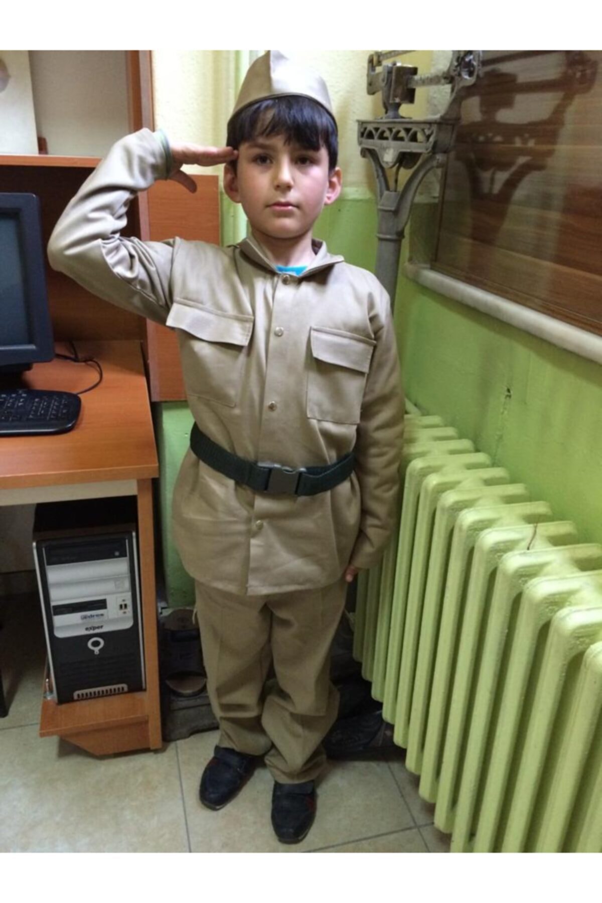 Boy's Brown Çanakkale Soldier Outfit
