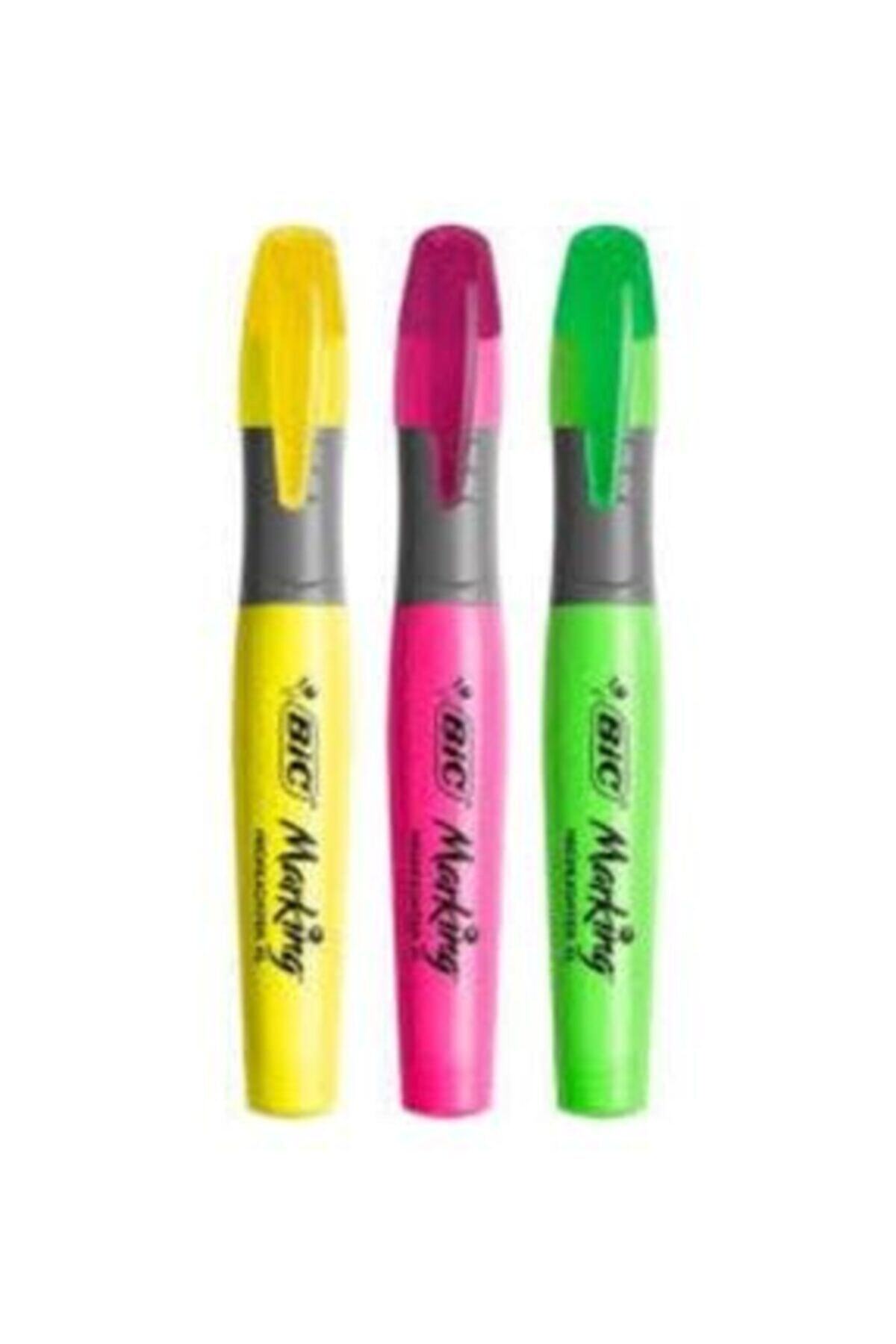 Bic Marking Highlighter Xl Fosforlu Kalem Sarı/pembe/yeşil Fiyatı