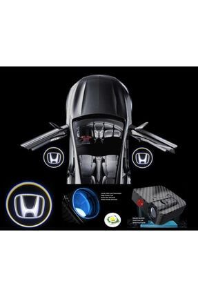Honda Pilli Yapıştırmalı Karanlık Ve Mesafe Sensörlü Mıknatıssız Kapı Altı Led Logo (2 Adet) AX5260028
