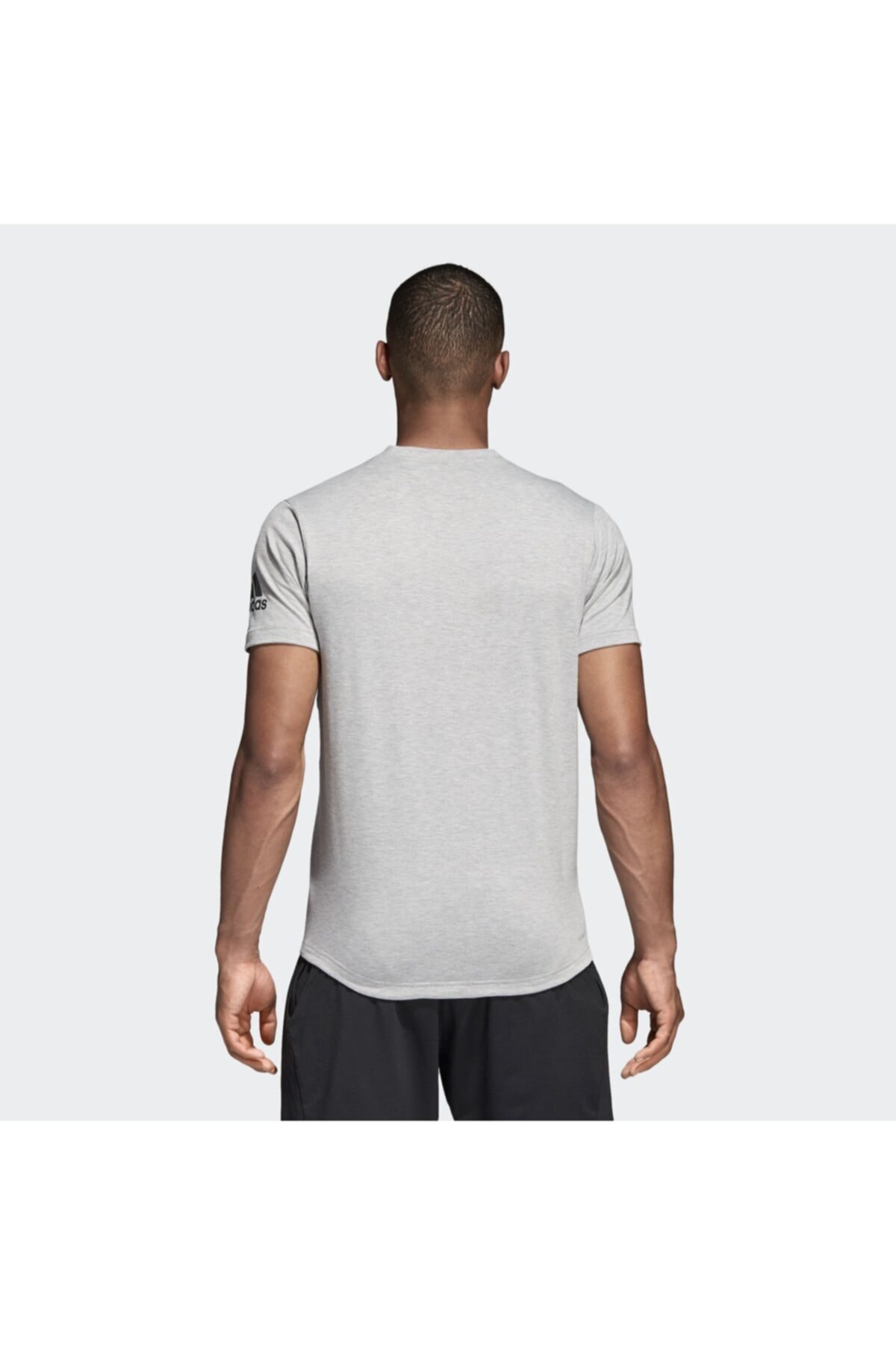 تیشرت مردانه خاکستری آدیداس | CE0884 اورجینال - تصویر 3