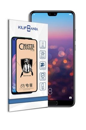 Huawei P20 Lite Tam Kaplayan Mat Seramik Nano Esnek Ekran Koruyucu KLF_HUMATSER8688CAM_3