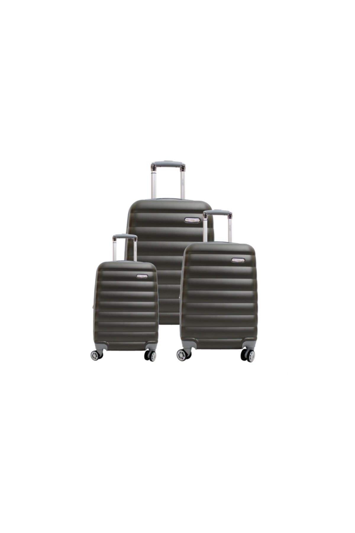 Vlz-123gr Gri Abs Bakalit 3 Boy Set Valiz