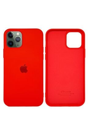 Apple Iphone 12 Pro Max Lansman Kılıf Mikro Fiber Iç Yüzey Kırmızı lansman12promax