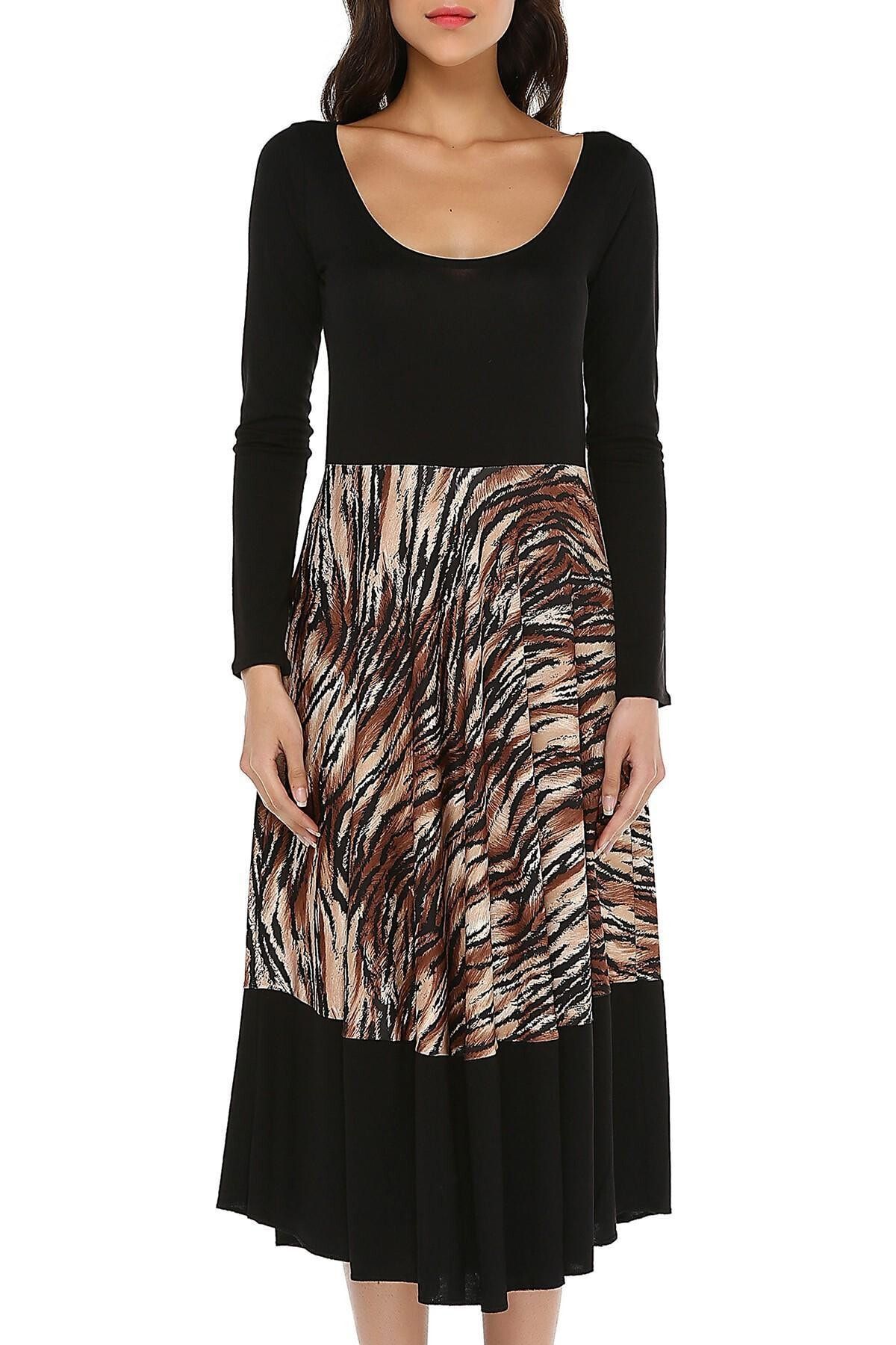 Quincey-Rochie midi cu model tigru 2