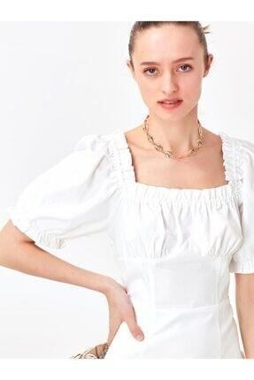 Twist Yaka Detayli Elbise Fiyati Yorumlari Trendyol