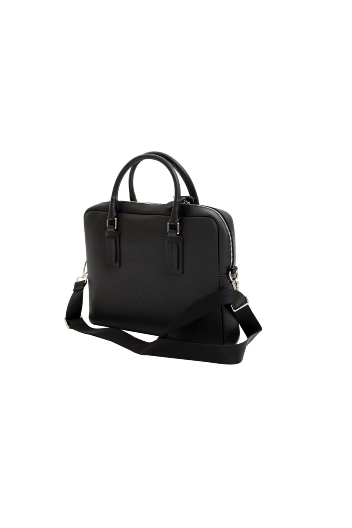 01pc1143-s Siyah Suni Deri Unisex Evrak Çantası