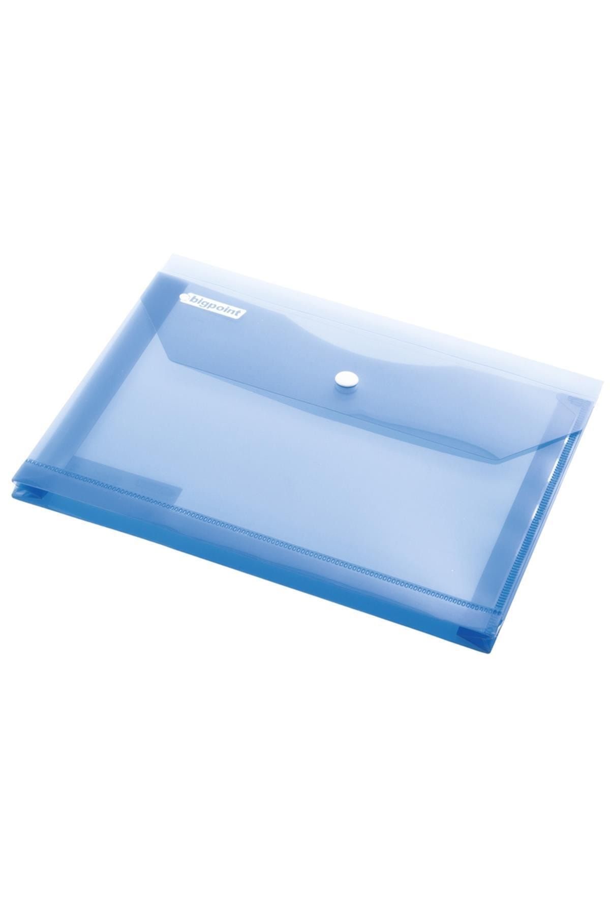 Bigpoint-Document File with Snap Fasteners A5 Blue 1