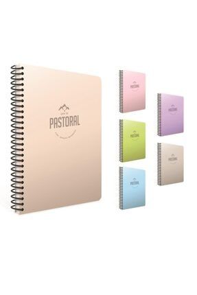 Pastoral Spiralli Plastik Kapak Defter 17x24cm 96 Yaprak Çizgili (karışık Renk 1 Adet) KBRAF-3-3253