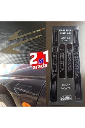 Honda Civic Fb7 Kapı Eşiği + Çamurluk Vent Krom Görsel KROMEŞİKVENT0126