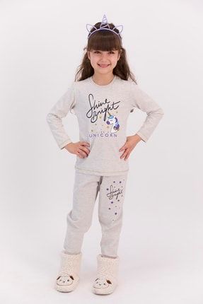 Shine Bright Bejmelanj Kız Çocuk Pijama Takımı RP2581-C