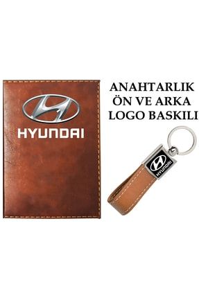 Hyundaı Logolu Taba Ruhsat Kabı Ve Hyundaı Logolu Anahtarlık 125365233