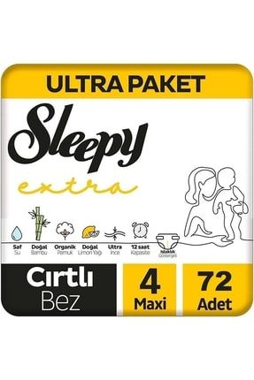 Extra Günlük Aktivite Bebek Bezi 4 Numara Maxi 72 Adet sleepy-445