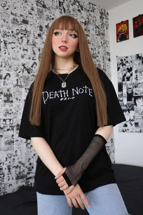 Siyah Unisex Death Note Tişört EFBUTIK7165