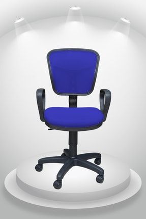 Mavi Ofis Sandalyesi Fileli Ofis Çalışma Koltuğu Bilgisayar Koltuğu Büro Koltuğu bekfurtune