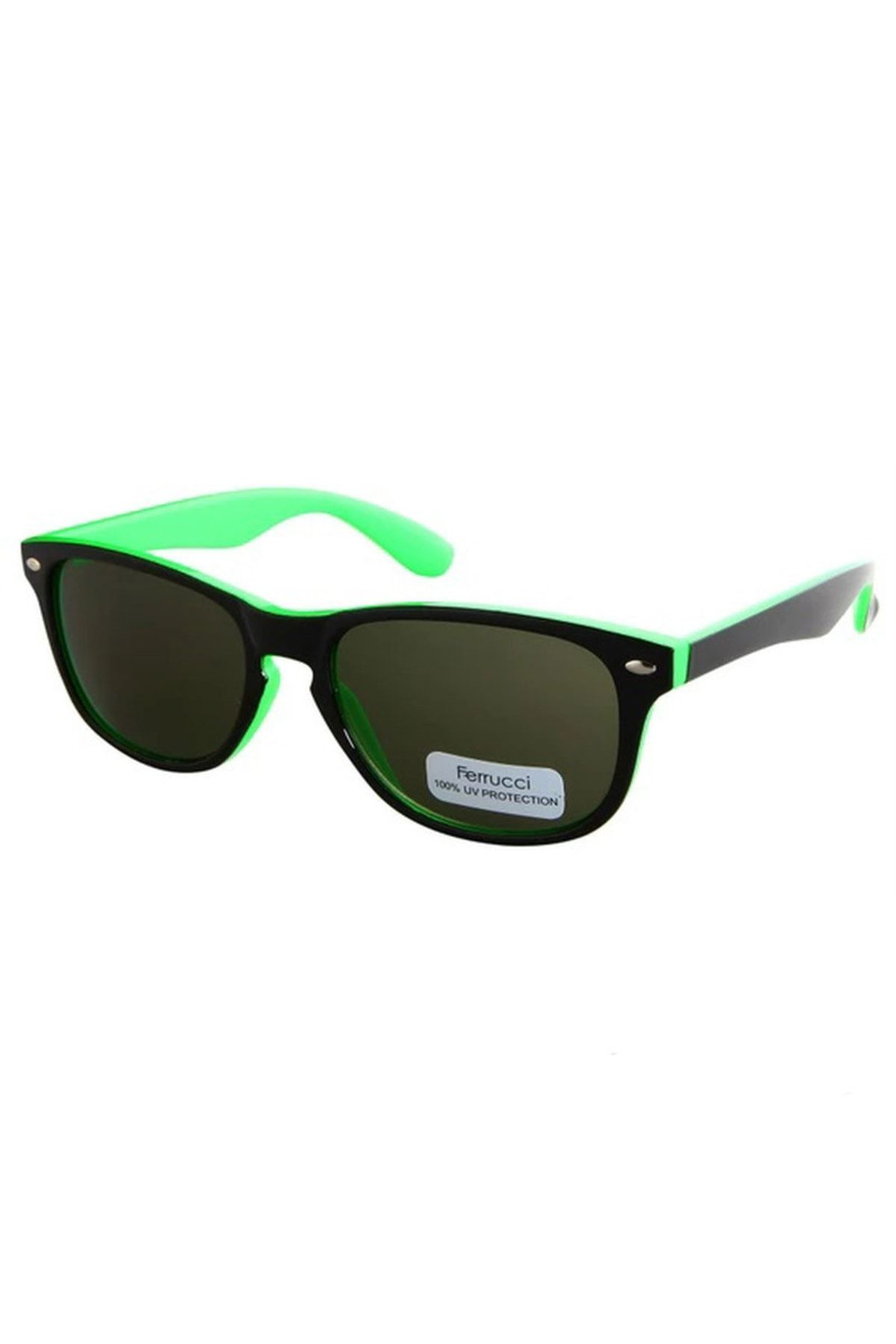 Ferrucci Sunglasses Sunglasses Green Rectangle Trendyol