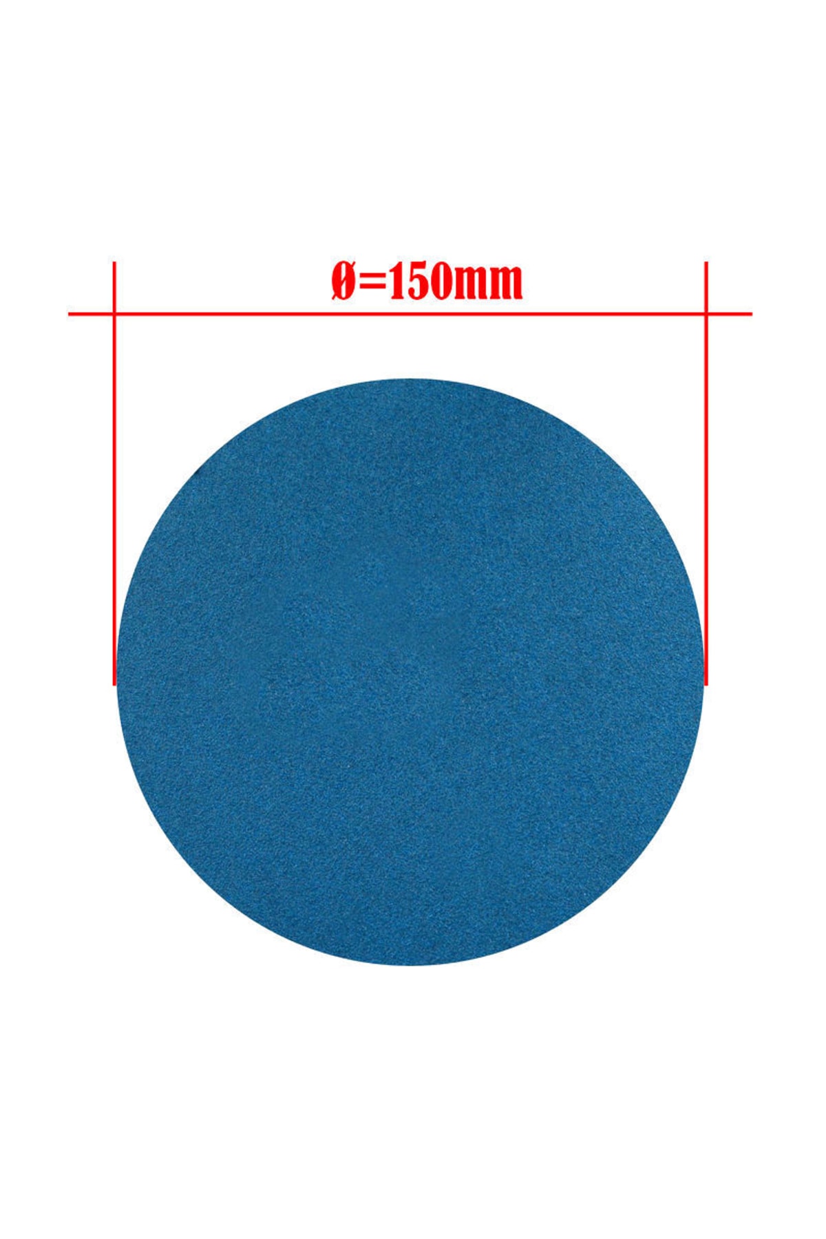 OEM 150 Mm Eka Film 2000 Kum Cırt Zımpara Alüminyum Oksit Zımpara Mavi