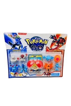 Pokemon Go Plus 9 Figür Ve Poke Topu Oyuncak Set Nostalji Kırmızılı P7227S5041