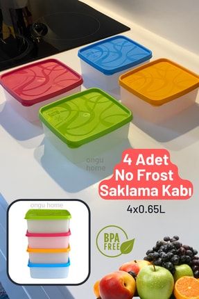 4'lü Alaska No Frost Saklama Kabı ( 4x0.65lt ) Ongu161y