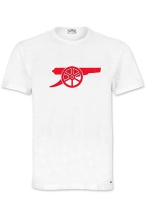 Arsenal Logolu Beyaz T-shirt arsen10