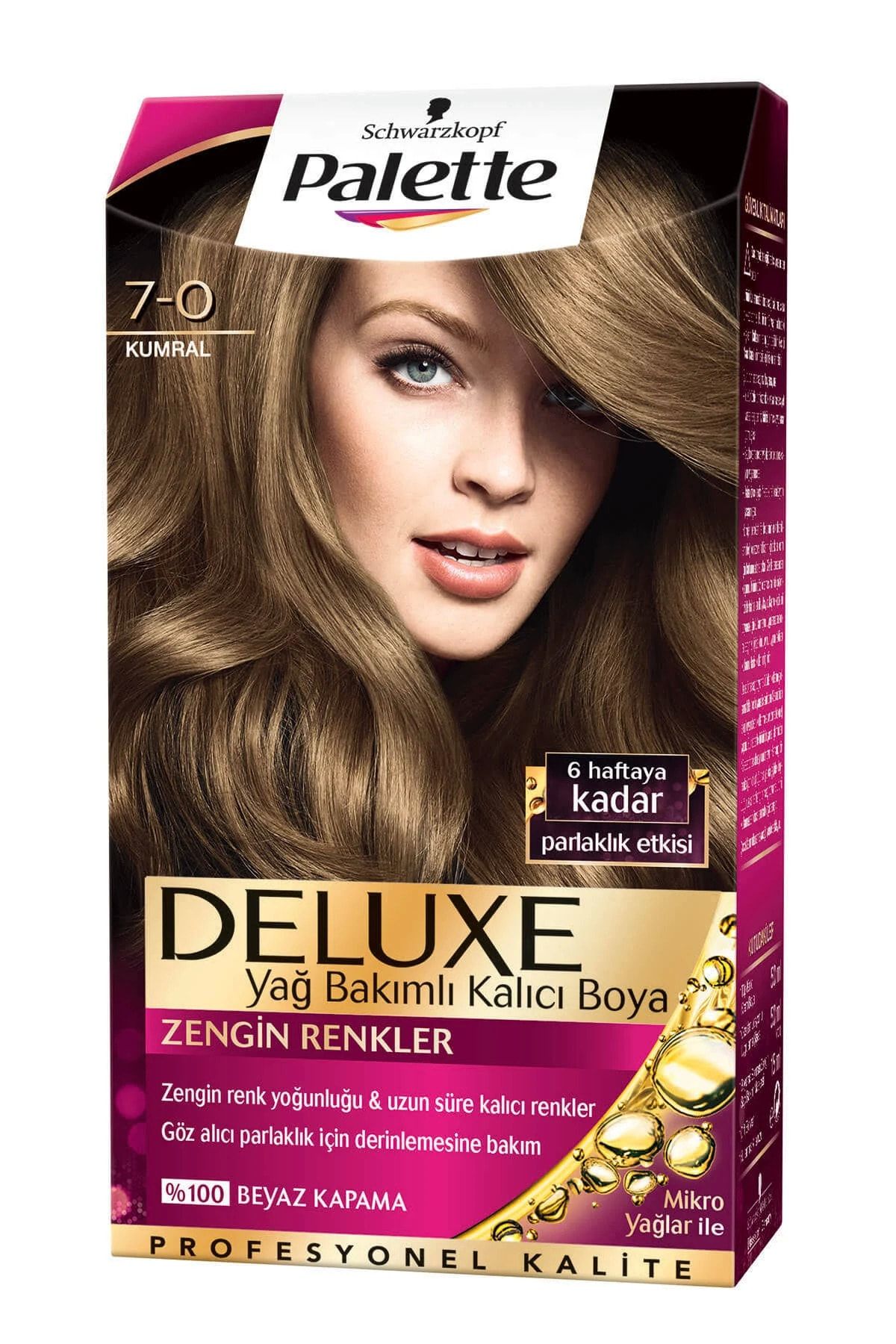 رنگ مو پلت Palette Deluxe 7-0 Kumral Saç Boyası