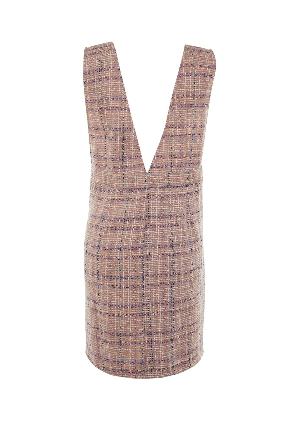 Checked woven mini best sale dress see by chloe