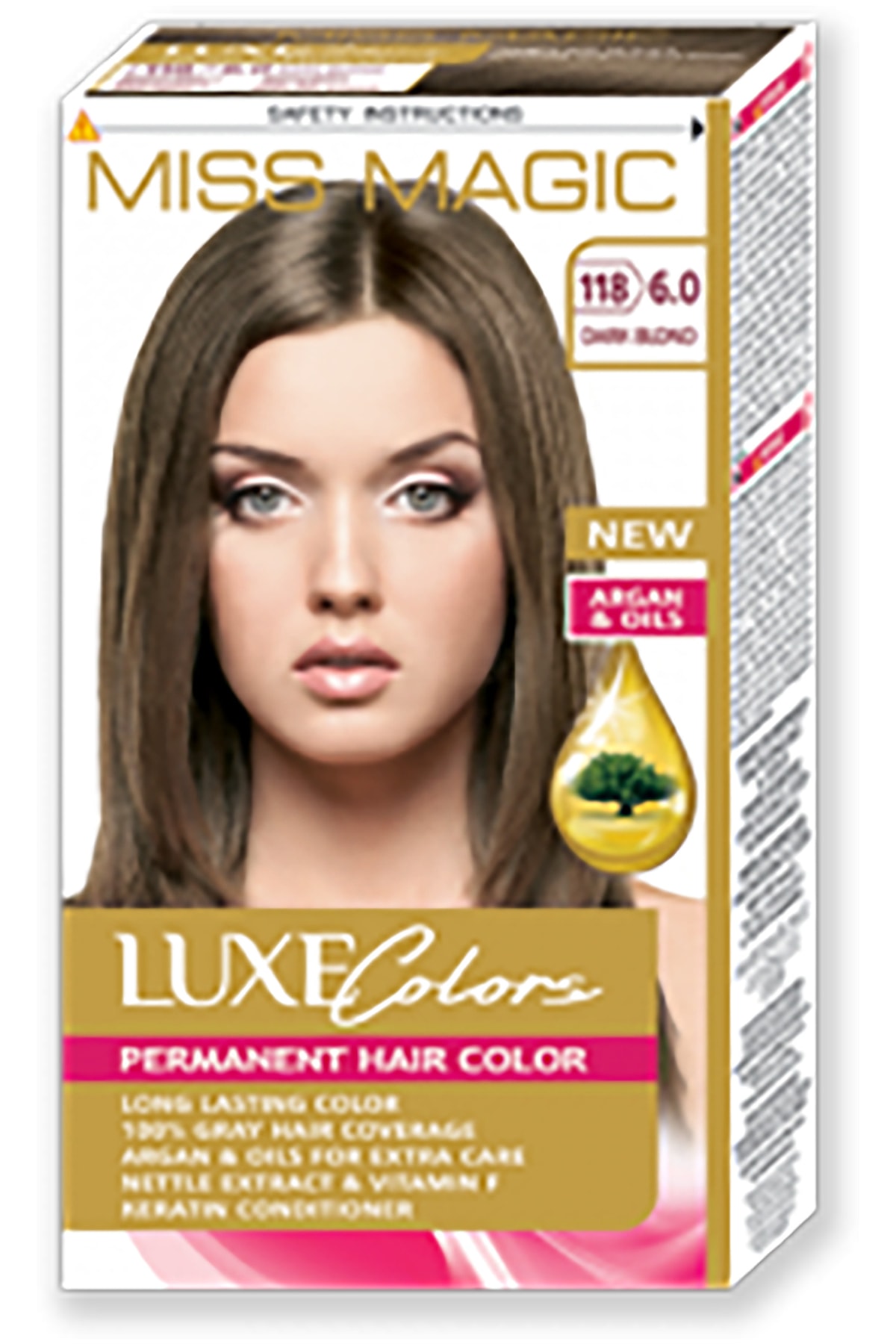 Miss Magic Saç Boyası (SET BOYA) Koyu Sarı Kumral 6,0 (118 DARK BLOND)