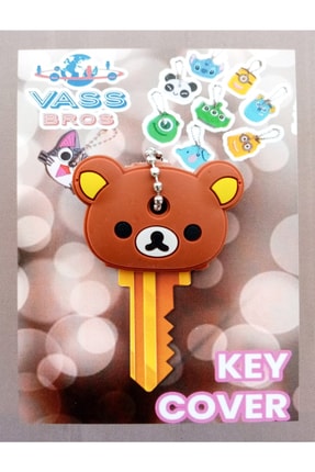 Vass Bros Products Key Cover Anahtar Kılıfı Karikatürlü Silikon Koruyucu
