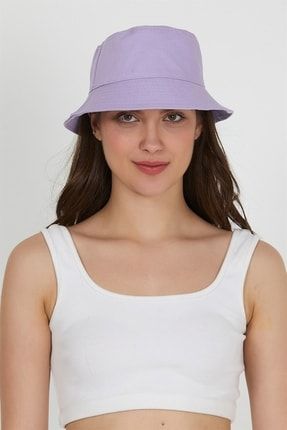 Kadın Pembe Renkli Kova Şapka 9Y229918