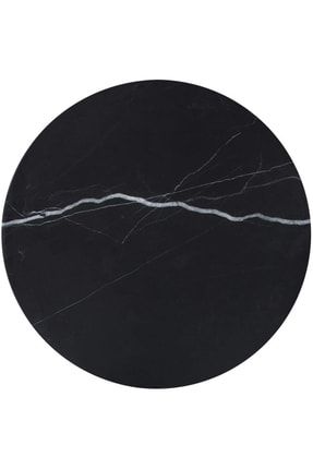 Nero Marquına - Siyah Yuvarlak Mermer Sunum Tepsisi | 30cm | TYC00449724375