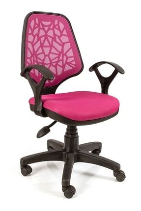 Orianna Pembe Ofis Sandalyesi Çalışma Koltuğu Fileli Döner Ofis Sandalyesi TYC00228601022