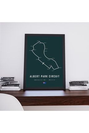 Melbourne Circuit, Australian Grand Prix, Albert Park, Formula 1 Poster Tablo MELBOU