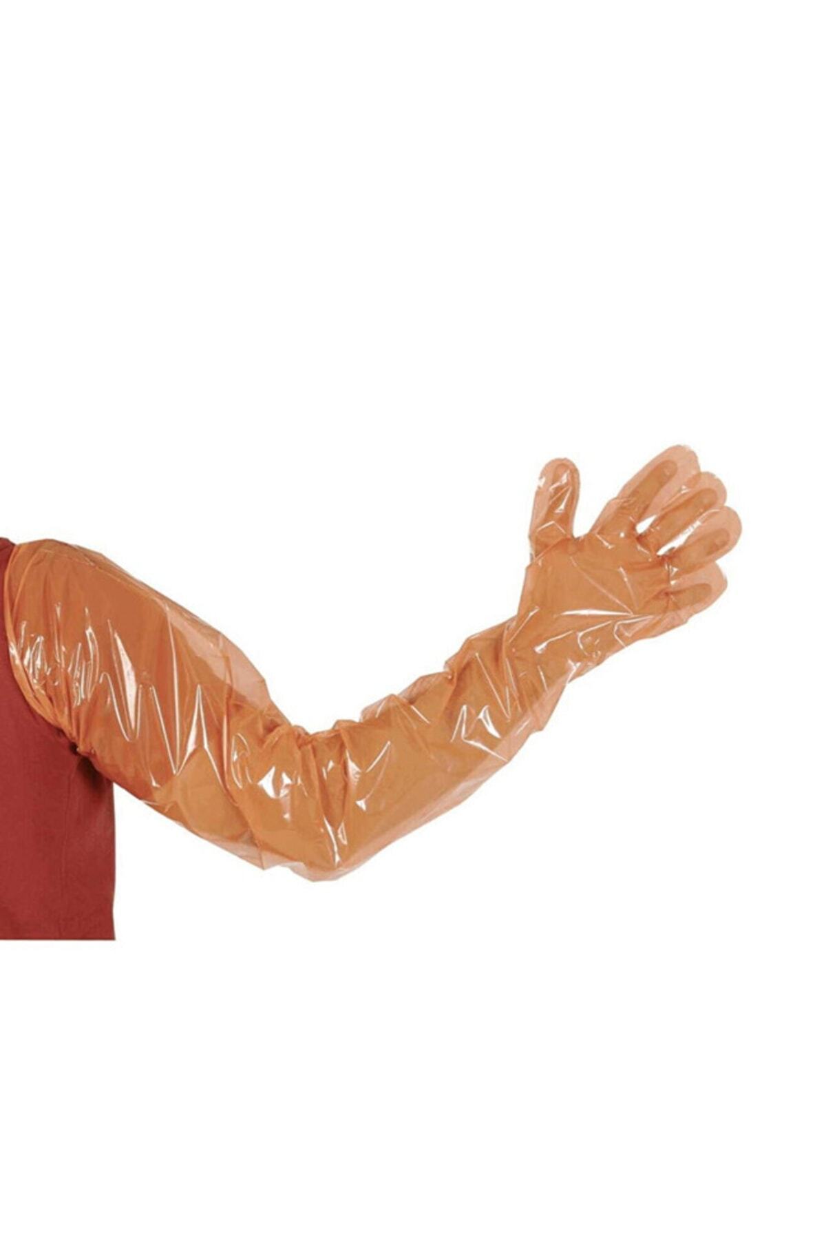 sayberk Uzun Naylon Eldiven. Lastikli (100 Adet)