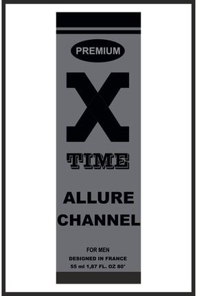 Allure Channel Of X Time Edt Natural Spray 50 ML Erkek Parfümü Kalıcı Parfüm Versiyon Açık Parfüm XTE00018