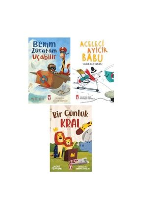 Ilkokul 3'lü Okuma Seti / Benim Zürafam Uçabilir - Aceleci Ayıcık Babu - Bir Günlük Kral gençkitap9838458936458