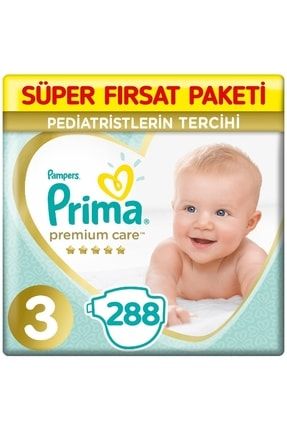 Premium Care Bebek Bezi 3 Beden 6-10 Kg (3*96) 288 Adet hb0038001841742472