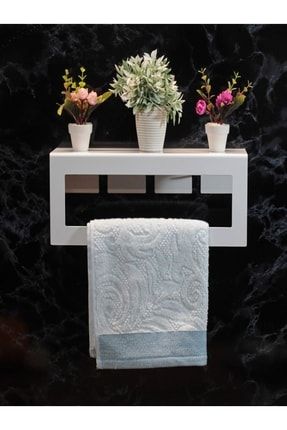 Beyaz Metal Havluluk, Tuvalet Kağıdı Tutucu Ve Kapı Arkası Metal Askılık 3lü Set Dd50k RM50K