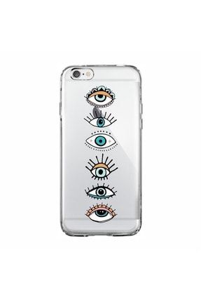Renkli Gözler Iphone 6 / 6s Uyumlu Şeffaf Telefon Kılıfı ewfrtt54reg