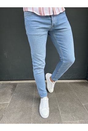 Slim Fit Yan Cepli Likralı Pantolon S7952