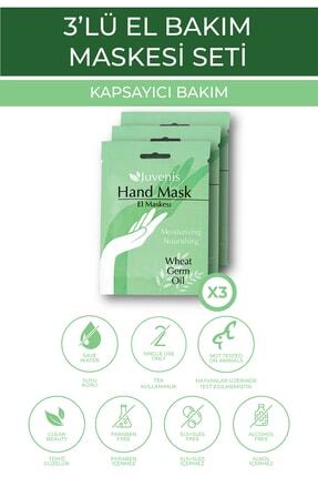 Juvenis Nemlendirici Ve Besleyici El Maskesi Seti Buğday Yağlı 3'lü Kapsayıcı...