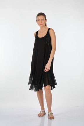 Lal Kolsuz Siyah Kadın Elbise 22150526