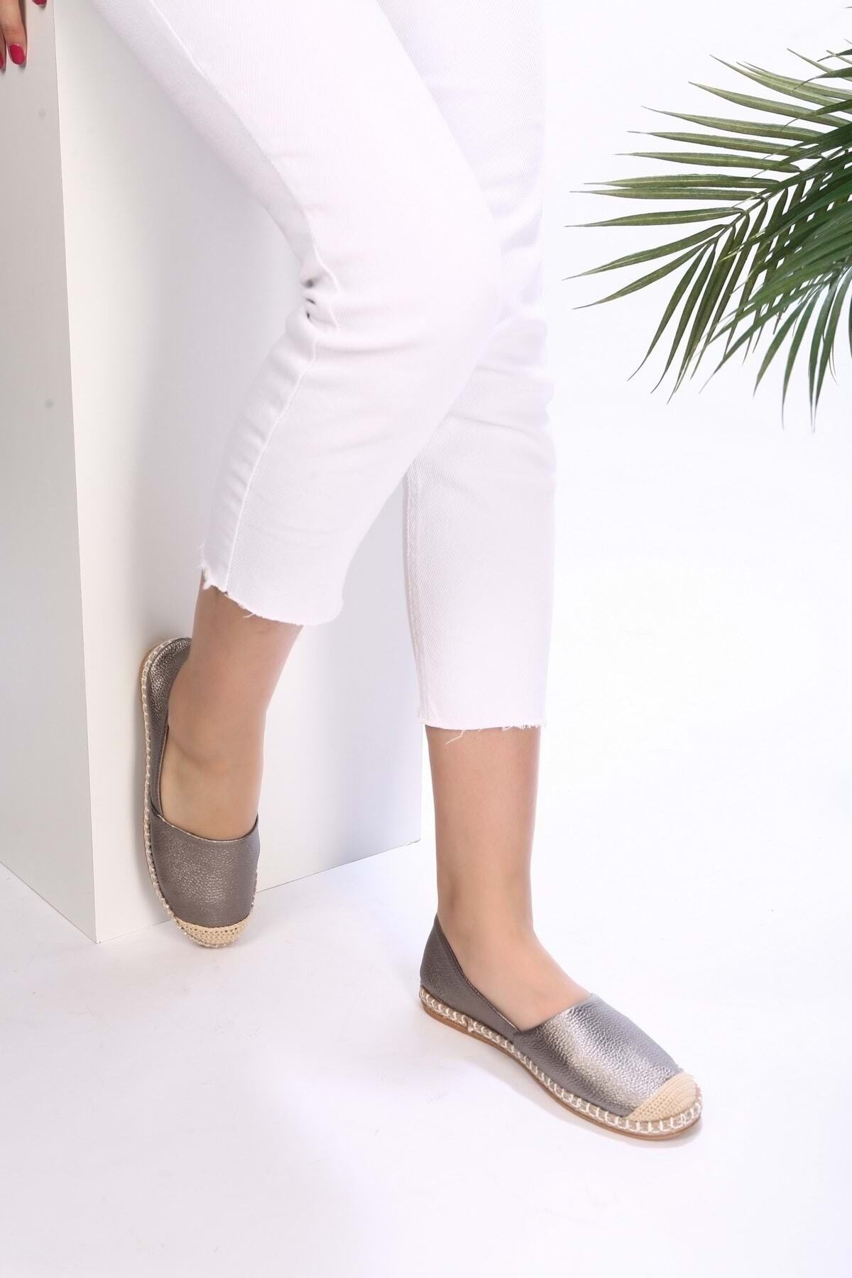 Shoeberry-Platinum Skin Espadrille für Damen 6