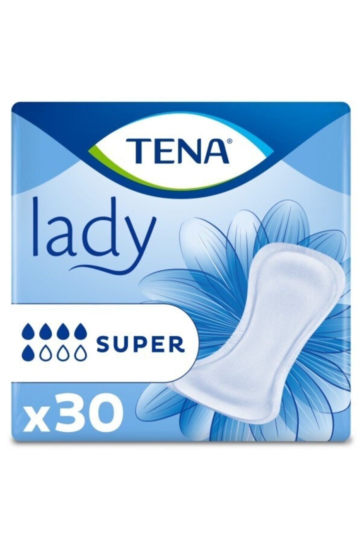 TENA Lady Super, Kadın Mesane Pedi, 5 Damla, 6x30'lu 180 Adet
