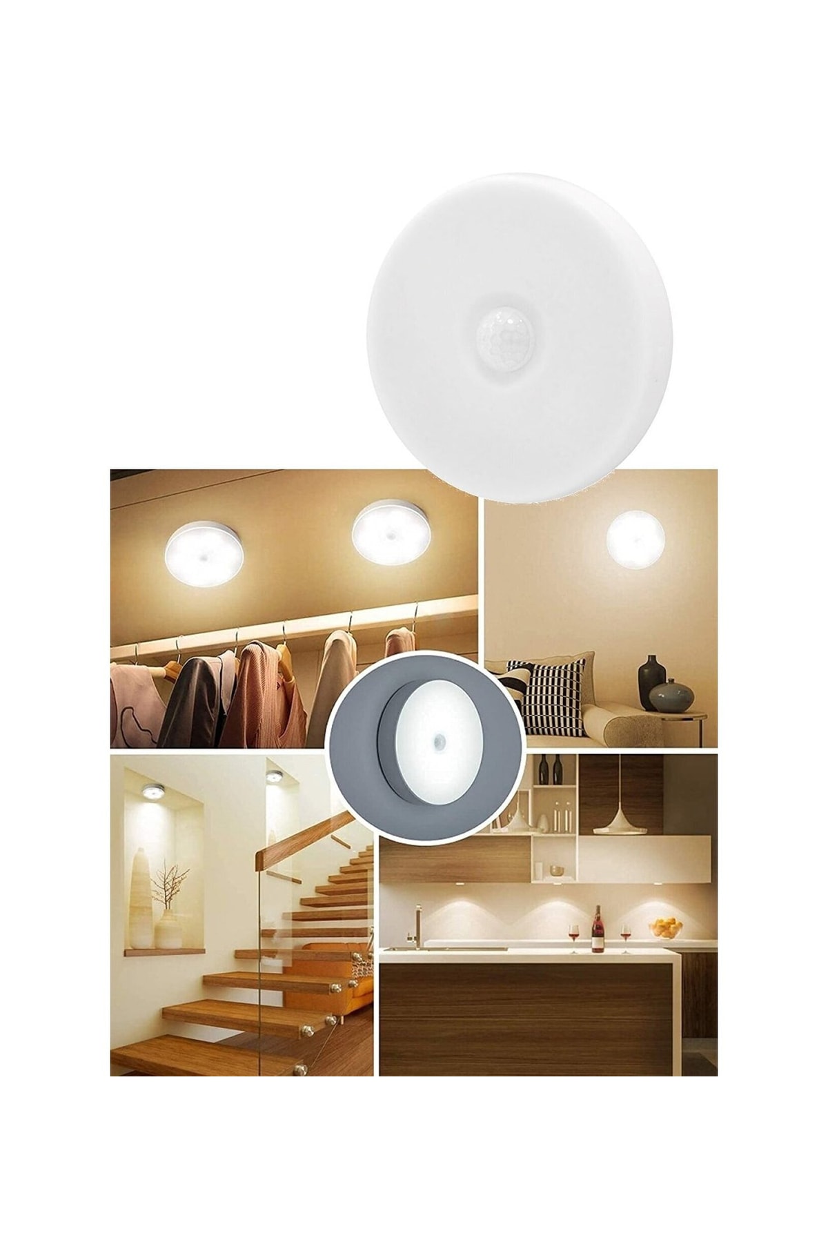 gaman Çok Amaçlı Harekete Duyarlı Şarjlı Mıknatıslı Led Aydınlatma 3 Adet Gün Işığı