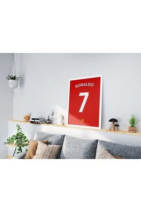 Cristiano Ronaldo 7, Manchester United, Premier League, Futbol, Poster Tablo CR7MAN