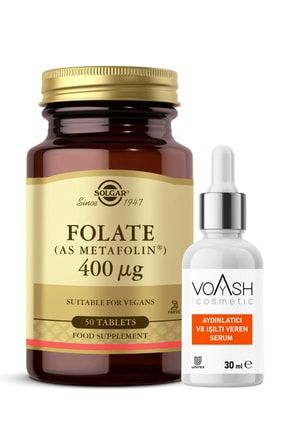 Folate 400 Mcg 50 Tablet Vitamin C Serum 30 ml Hediyeli (FOLAT) hızlıgeldi002014