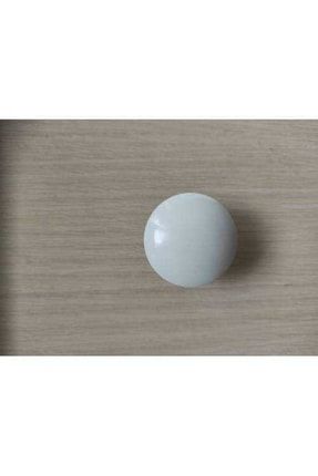10 Adet Beyaz Renk Mantar Düğme ATSAKS001