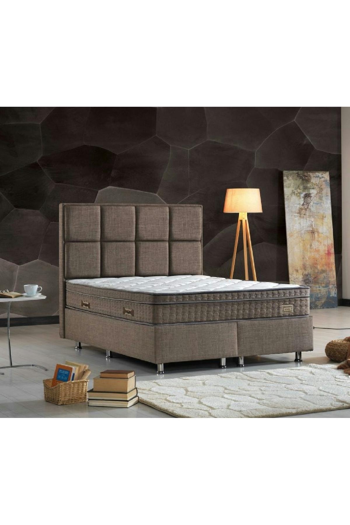 Bubuhome Kafka Baza + Yatak + Başlık 140 X190 Set Ortopedik Organik