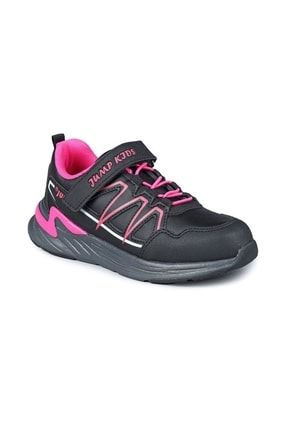 26993 Siyah Comfort Tabanlı Bantlı Kız Çocuk Spor Ayakkabı SYHFSY-JMP-26993-MP