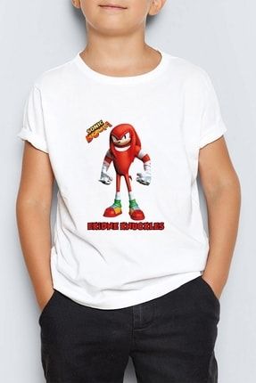 Sonic Boom Ekidne Knuckles Çocuk Tişört T-shirt Mr-12 PRA-6024427-606752